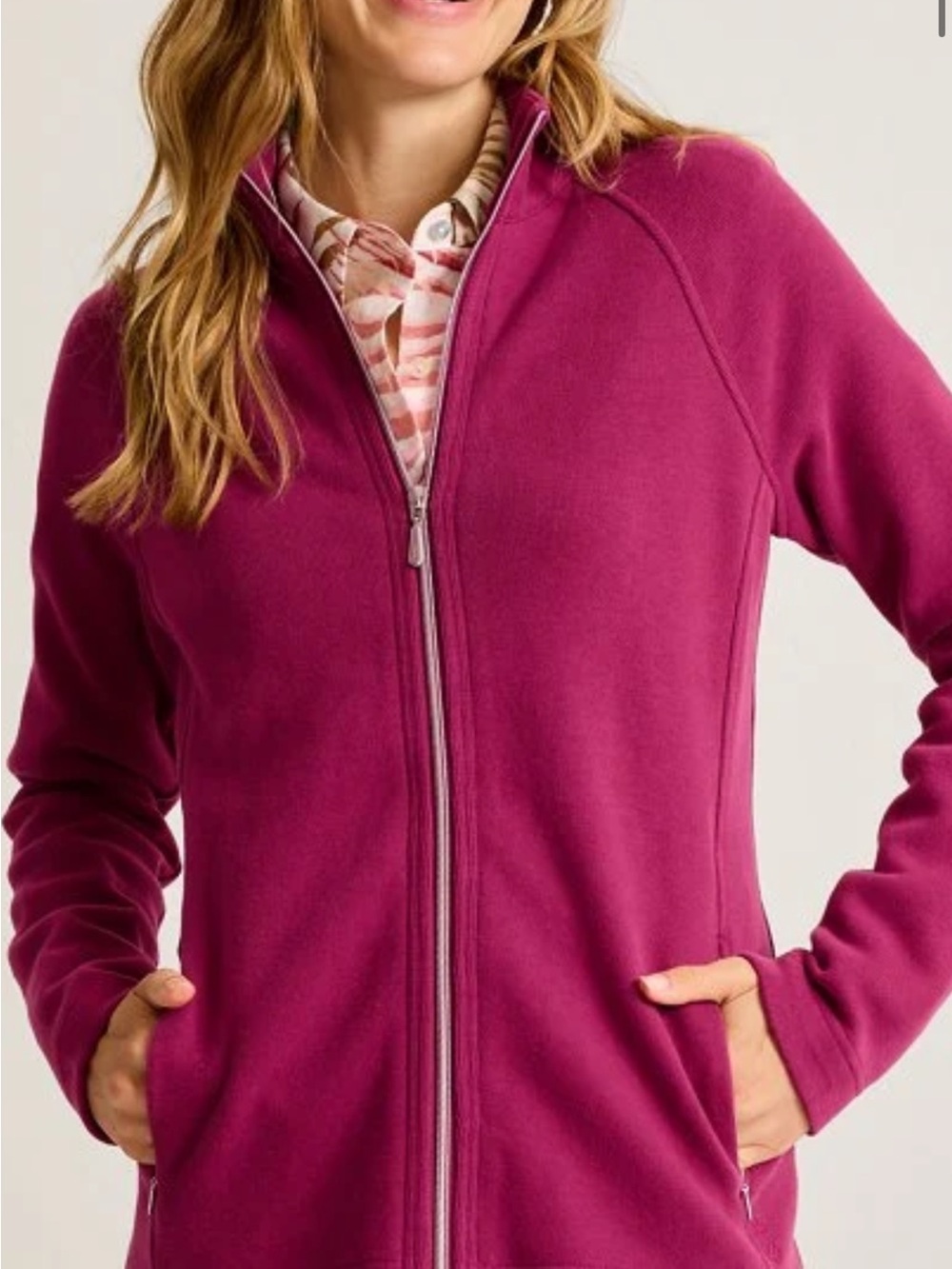 Tommy Bahama Berry Zip-Up Fleece Jacket L